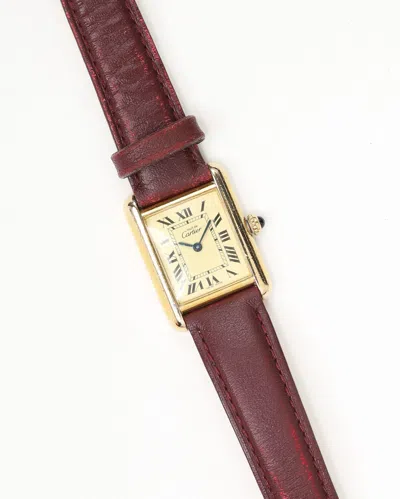 Cartier Tank Vermeil 22mm Ref 2415 Full Set Watch