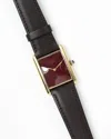 Cartier Tank Vermeil 24mm Manual Watch In Burgundy