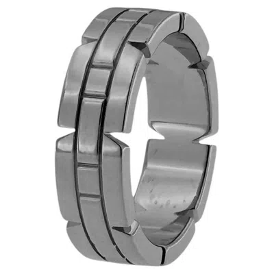 Pre-owned Cartier Tank White Gold Band Ring