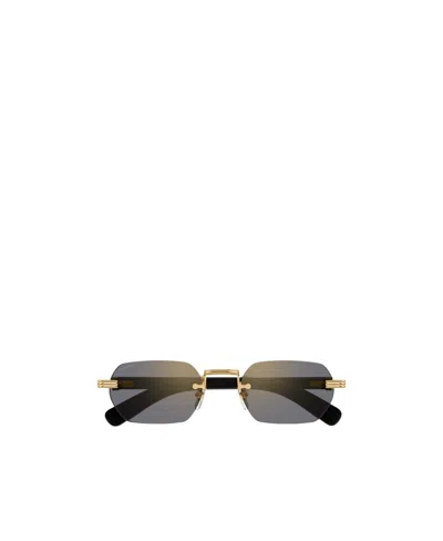 Cartier Rectangle Tinted Sunglasses In Gray