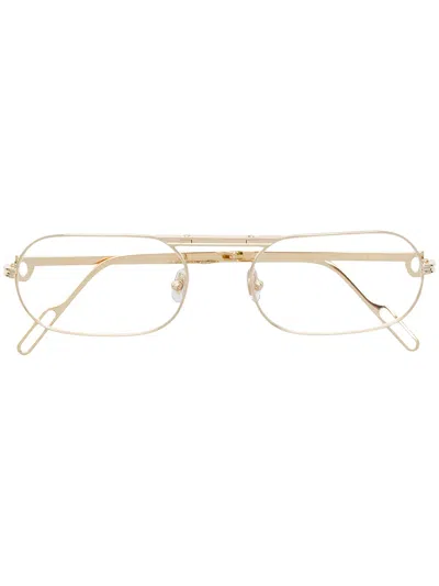 Cartier Tiny Round Shaped Glasses In Gold