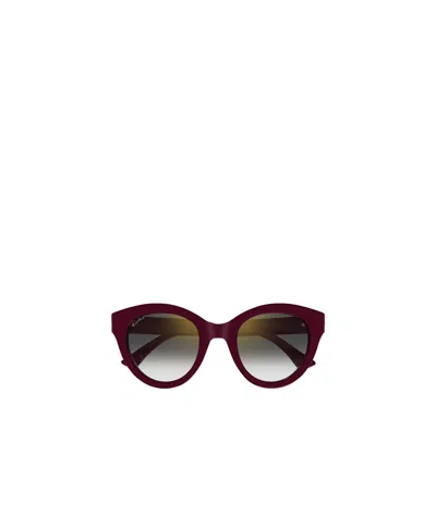 Cartier Tortoiseshell-effect Cat-eye Frame Sunglasses In Multicolor