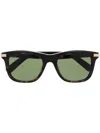 Cartier Tortoiseshell Square-frame Sunglasses In Brown