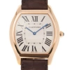 CARTIER CARTIER TORTUE SILVER DIAL 18K PINK GOLD MEN'S LARGE WATCH WGTO0002