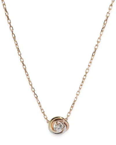 Cartier Trinity 18k 0.34 Ct. Tw. Diamond Pendant (authentic Pre-loved) In Gold