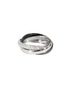 Cartier Trinity 18k 0.90 Ct. Tw. Diamond Ring (authentic Pre-loved) In Metallic