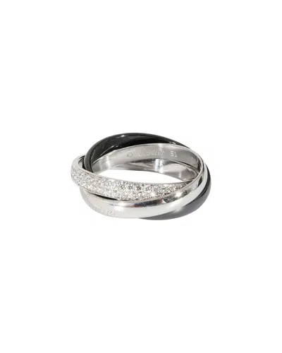 Cartier Trinity 18k 0.90 Ct. Tw. Diamond Ring (authentic Pre-loved) In Metallic