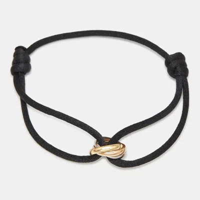 Pre-owned Cartier Trinity 18k Three Tone Gold Cord Bracelet