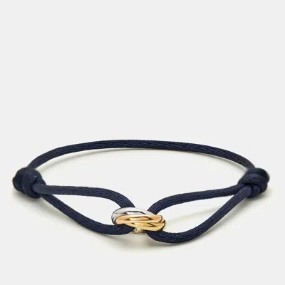 Pre-owned Cartier Trinity 18k Three Tone Gold Cord Bracelet