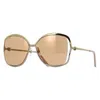Cartier Trinity Brown Flash Butterfly Ladies Sunglasses Ct0225s 002 60