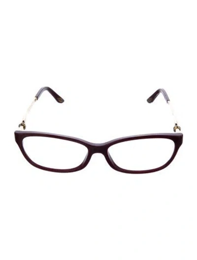 Pre-owned Cartier Trinity De  Square Eyeglasses In Burgundy