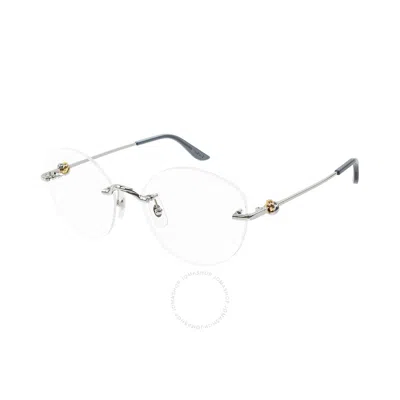 Cartier Trinity Demo Oval Ladies Eyeglasses Ct0376o 002 56