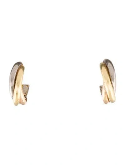 Pre-owned Cartier Trinity Earrings, Mini Model In Multi