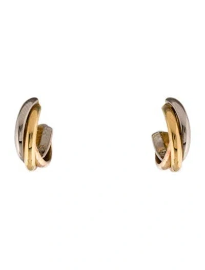 Pre-owned Cartier Trinity Earrings In Multi
