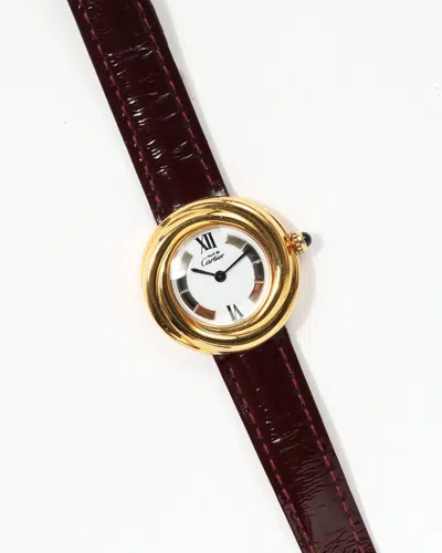 Cartier Trinity Must 27mm Ref 2735 Watch In Brown