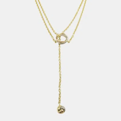 Pre-owned Cartier Trinity Necklace 18k Gold White Gold Gold Metal