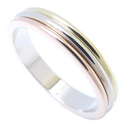Pre-owned Cartier Trinity Pink White Yellow Band Ring () In Multi