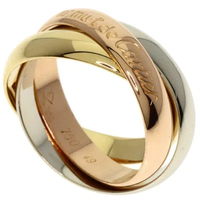 Pre-owned Cartier Trinity Pink White Yellow Band Ring () In Multi
