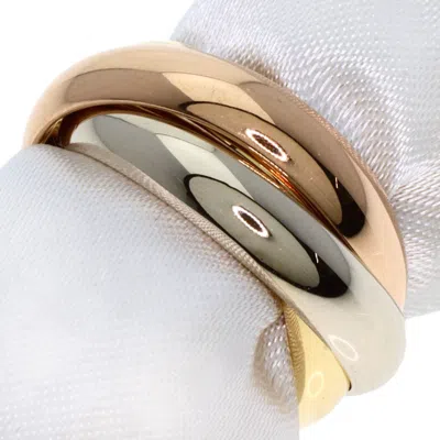 Pre-owned Cartier Trinity Pink White Yellow Band Ring () In Multi