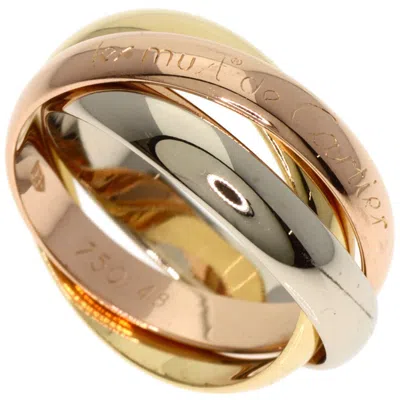 Pre-owned Cartier Trinity Pink White Yellow Band Ring () In Multi