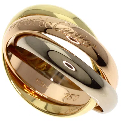 Pre-owned Cartier Trinity Pink White Yellow Band Ring () In Multi