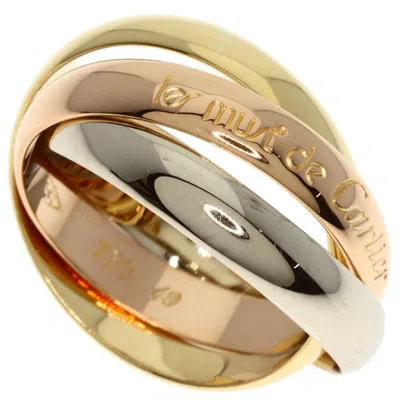 Pre-owned Cartier Trinity Pink White Yellow Band Ring () In Multi
