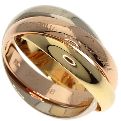 Pre-owned Cartier Trinity Pink White Yellow Band Ring () In Multi