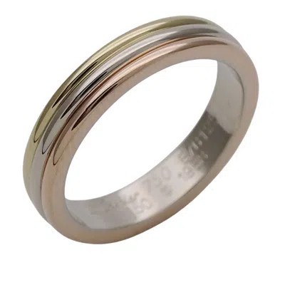 Pre-owned Cartier Trinity Pink White Yellow Band Ring () In Multi