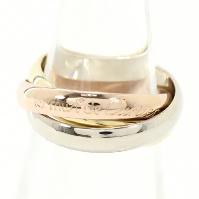Pre-owned Cartier Trinity Pink White Yellow Band Ring () In Multi