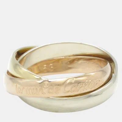 Pre-owned Cartier Trinity Ring 18k Gold Gold Metal Ring Size Eu 53