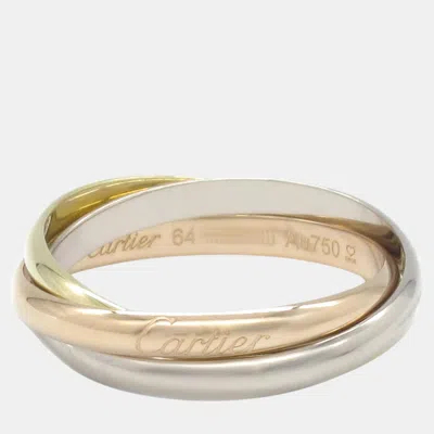 Pre-owned Cartier Trinity Ring 18k Gold Metal Eu 64