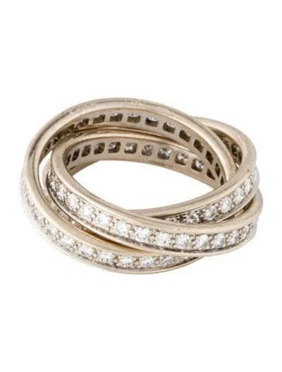 Pre-owned Cartier Trinity Ring, Diamonds In Multi