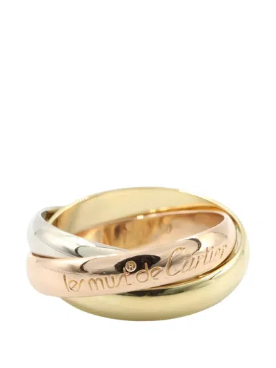 Pre-owned Cartier Trinity Ring In Gold