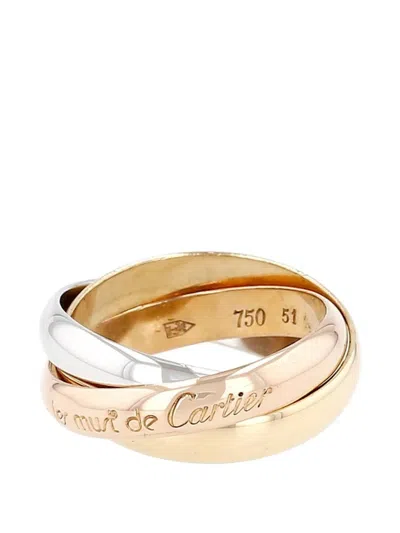 Pre-owned Cartier Trinity Ring In Gold