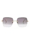 Cartier Trinity Sunglasses In Gold