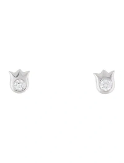 Pre-owned Cartier Tulip Earrings In Multi