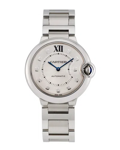 Cartier Unisex Ballon Bleu Diamond Watch