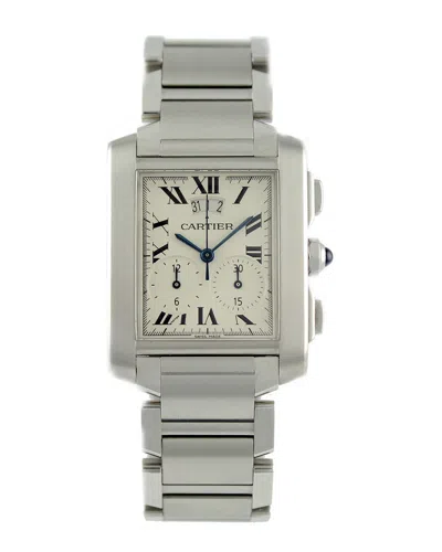 Cartier Unisex Tank Francaise Watch In Metallic