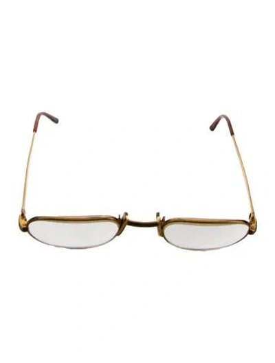 Pre-owned Cartier Vintage 1980's Eyeglasses In Gold
