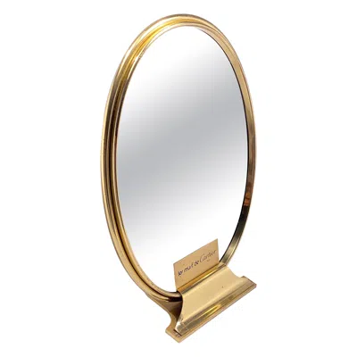 Pre-owned Cartier Vintage  Classic Oval Table Mirror Gold-plated, 1970
