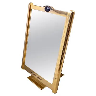 Pre-owned Cartier Vintage  Classic Tank Pivotal Axis Table Mirror Gold-plated, 1970