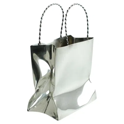 Pre-owned Cartier Vintage  Handmade Sterling Silver Shopping Bag