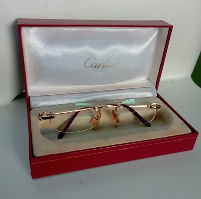 Pre-owned Cartier Vintage Rimless Goldplated Glasses | ModeSens