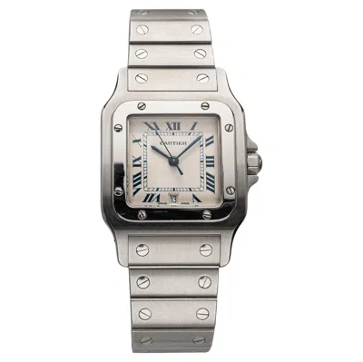 Pre-owned Cartier Vintage  Santos Galbee Ref 1564 80s Quartz Roman Numeral Dial 29x41mm Cas In Multi
