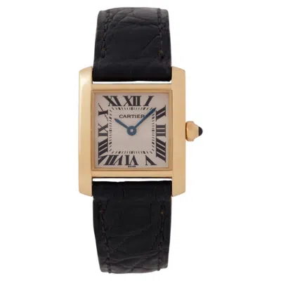 Pre-owned Cartier Vintage  Tank Français Model 1820 18 Karat Yellow Gold Quartz Watch