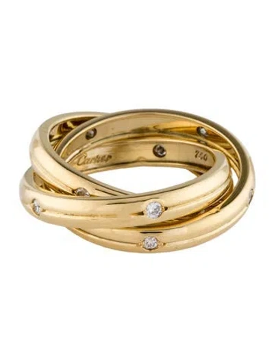 Pre-owned Cartier Vintage Constellation Trinity Ring In Multi
