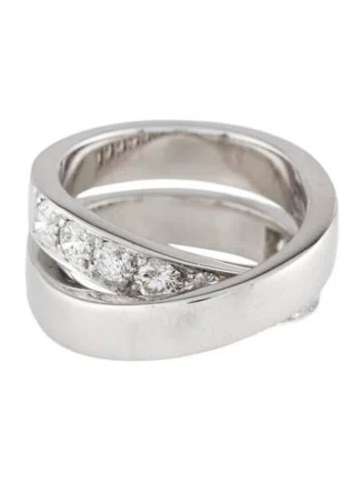 Pre-owned Cartier Vintage Diamond Paris Nouvelle Vague Ring In Multi