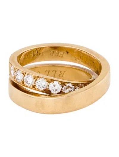Pre-owned Cartier Vintage Diamond Paris Nouvelle Vague Ring In Multi