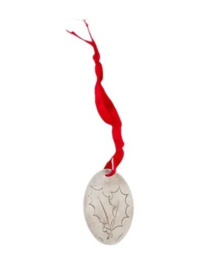 Pre-owned Cartier Vintage Holiday Ornament In Silver