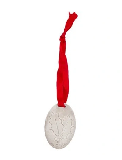 Pre-owned Cartier Vintage Holiday Ornament In Silver